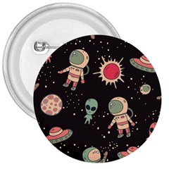 Space Pattern Cartoon 3  Buttons