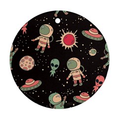 Space Pattern Cartoon Ornament (round)