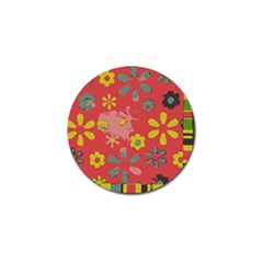 Aiflowers-pattern Golf Ball Marker