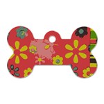 Aiflowers-pattern Dog Tag Bone (One Side) Front