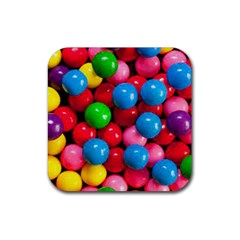 Bubble Gum Rubber Coaster (square) by artworkshop