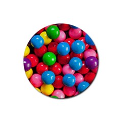 Bubble Gum Rubber Coaster (round) by artworkshop