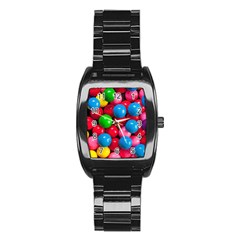 Bubble Gum Stainless Steel Barrel Watch by artworkshop