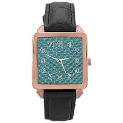 Bubble Wrap Rose Gold Leather Watch  by artworkshop