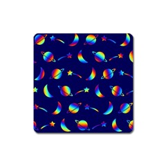 Space-pattern Colourful Square Magnet