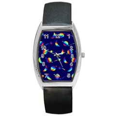 Space-pattern Colourful Barrel Style Metal Watch