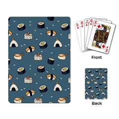 Sushi Pattern Playing Cards Single Design (rectangle)