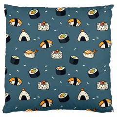 Sushi Pattern Large Cushion Case (one Side) by Jancukart