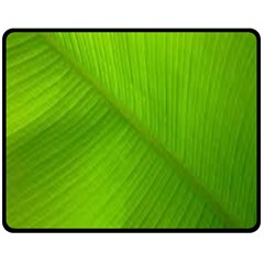 Banana Leaf Fleece Blanket (medium)  by artworkshop