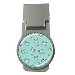 Unicorn Patterns Money Clips (round) 