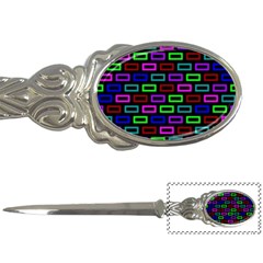 Colourful Bricks Pattern Colour Letter Opener by Jancukart