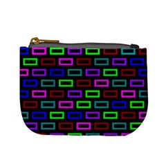 Colourful Bricks Pattern Colour Mini Coin Purse