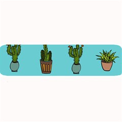 Succulents Teal Back Large Bar Mats