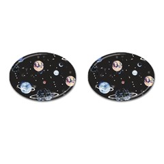 Cute-space Cufflinks (oval)