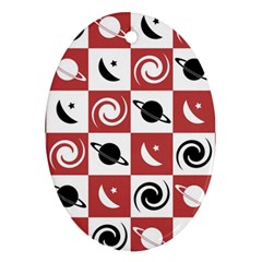 Space Pattern Colour Ornament (oval)