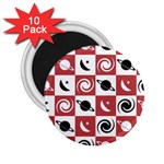 Space Pattern Colour 2.25  Magnets (10 pack)  Front