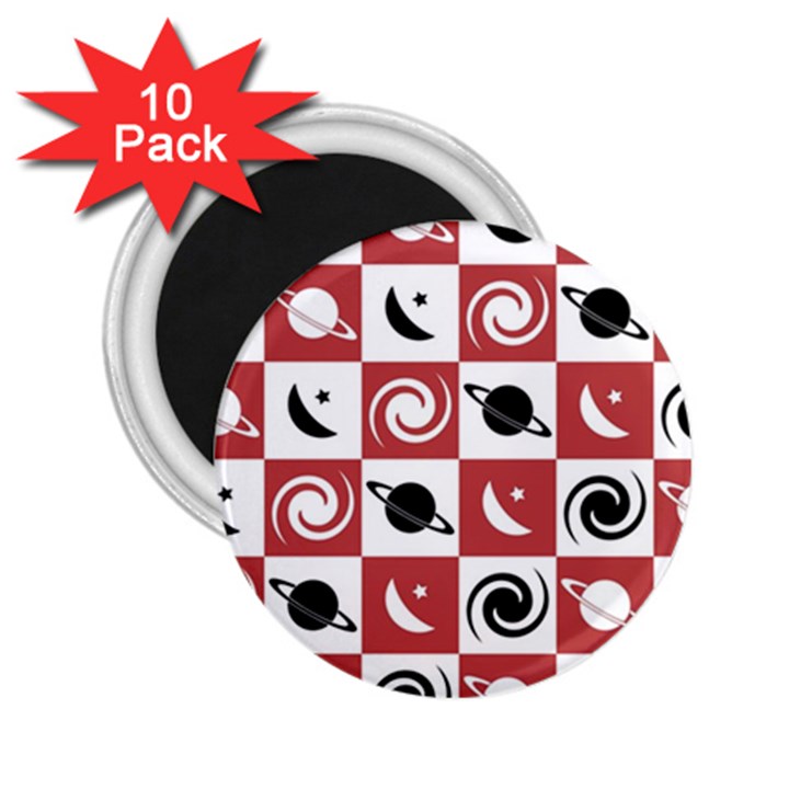 Space Pattern Colour 2.25  Magnets (10 pack) 