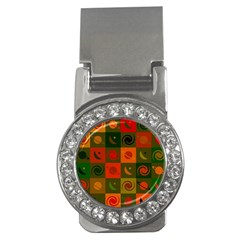 Space Pattern Multicolour Money Clips (cz) 