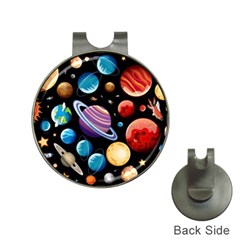 Background-with-many-planets-space Hat Clips With Golf Markers