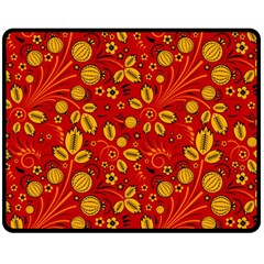 Seamless-pattern-slavic-folk-style Double Sided Fleece Blanket (Medium) 