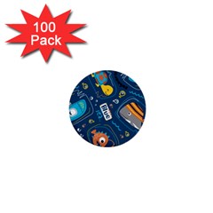 Seamless-pattern-vector-submarine-with-sea-animals-cartoon 1  Mini Buttons (100 Pack) 