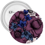 Floral-wallpaper-pattern-with-engraved-hand-drawn-flowers-vintage-style 3  Buttons Front