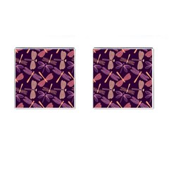 Dragonfly-pattern-design Cufflinks (square)