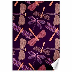 Dragonfly-pattern-design Canvas 12  X 18 