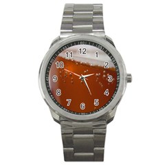 Bubble Beer Sport Metal Watch by artworkshop