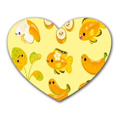 Banana Cichlid Heart Mousepads