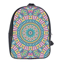 Mandala 01 School Bag (large) by zappwaits