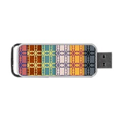 Grungy Vintage Patterns Portable Usb Flash (one Side) by artworkshop