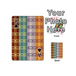 Grungy Vintage Patterns Playing Cards 54 Designs (Mini) Front - SpadeA