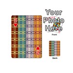 Grungy Vintage Patterns Playing Cards 54 Designs (Mini) Front - Heart2