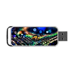 Peacock Feather Drop Portable Usb Flash (one Side) by artworkshop