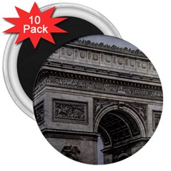 Triumph Arch, Paris, France016 3  Magnets (10 Pack) 