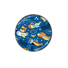 Seamless-pattern-with-nice-planes-cartoon Hat Clip Ball Marker (10 Pack)