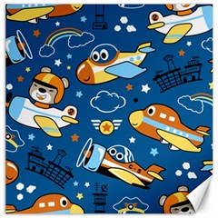 Seamless-pattern-with-nice-planes-cartoon Canvas 20  X 20 