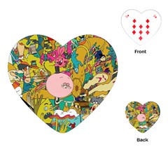 Cartoon Wallpapers Playing Cards Single Design (heart)