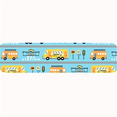 Buses-cartoon-pattern-vector Large Bar Mats