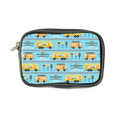 Buses-cartoon-pattern-vector Coin Purse by Jancukart
