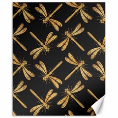 Golden-dragonfly-seamless-pattern-textile-design-wallpaper-wrapping-paper-scrapbooking Canvas 16  X 20 