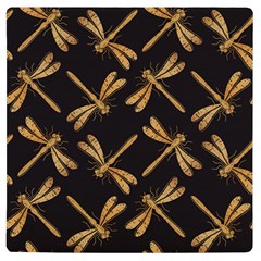 Golden-dragonfly-seamless-pattern-textile-design-wallpaper-wrapping-paper-scrapbooking Uv Print Square Tile Coaster 