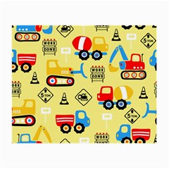 Seamless-pattern-vector-industrial-vehicle-cartoon Small Glasses Cloth