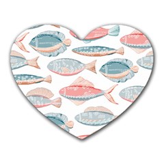 Hand-drawn-seamless-pattern-with-cute-fishes-doodle-style-pink-blue-colors Heart Mousepads