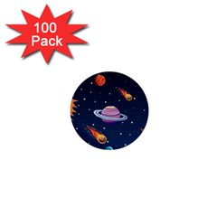 Background-template-with-bright-stars-dark-sky 1  Mini Buttons (100 Pack) 