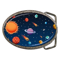 Background-template-with-bright-stars-dark-sky Belt Buckles