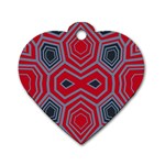 Abstract pattern geometric backgrounds  Dog Tag Heart (Two Sides) Front