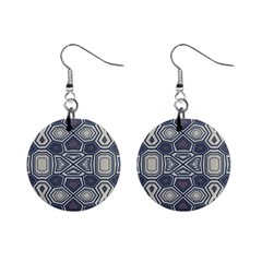 Abstract Pattern Geometric Backgrounds Mini Button Earrings by Eskimos