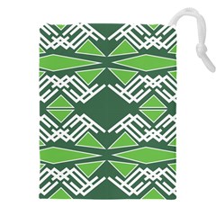 Abstract Pattern Geometric Backgrounds  Drawstring Pouch (5xl) by Eskimos